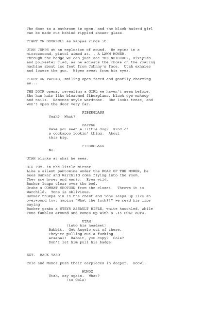POINT BREAK by James Cameron & Kathryn ... - Whoa is (Not)