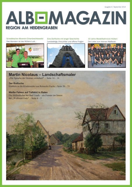 Albmagazin - Ausgabe Heidengraben 3/2014