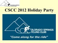 CSCC 2012 Summary.pdf - Colorado Springs Cycling Club