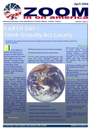 Zoom Issue 3: Earth Day - Think Globally Act Locally (.pdf) - Poland