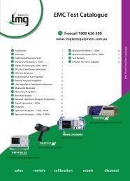 EMC Test Catalogue - TMG Test Equipment