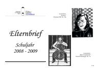 Elternbrief Schuljahr 2008 - GaK