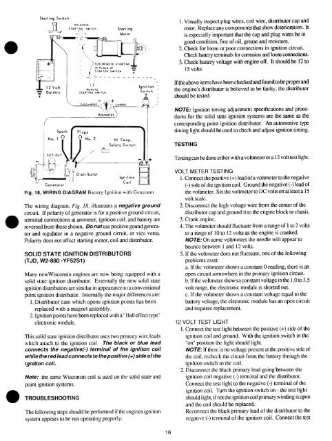 W2-880 Tjd, Thd, Th - Repair - Wisconsin Motors