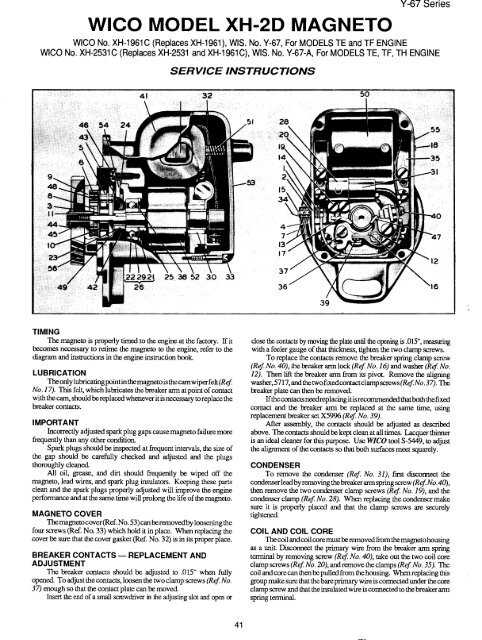 W2-880 Tjd, Thd, Th - Repair - Wisconsin Motors