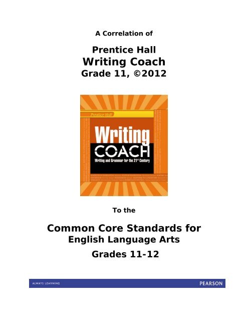Pearson Common Core Literature Grade 6 Teacher's Edition