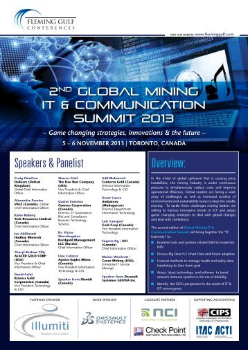 2nd Global Mining IT and Communication Summit - Information ...