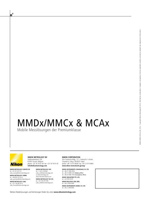 Prospekt-Download als pdf - Nikon Metrology