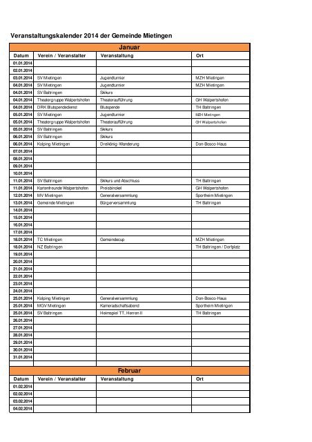 Vorl. Veranstaltungskalender 2014 - Mietingen