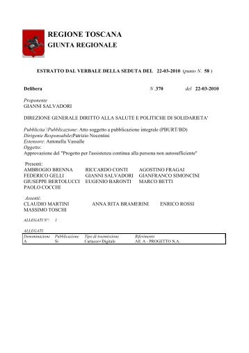 Decreto Regione Toscana 370/2010 - PO-Net Rete Civica di Prato