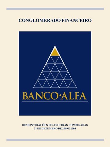 CONGLOMERADO FINANCEIRO - Banco Alfa