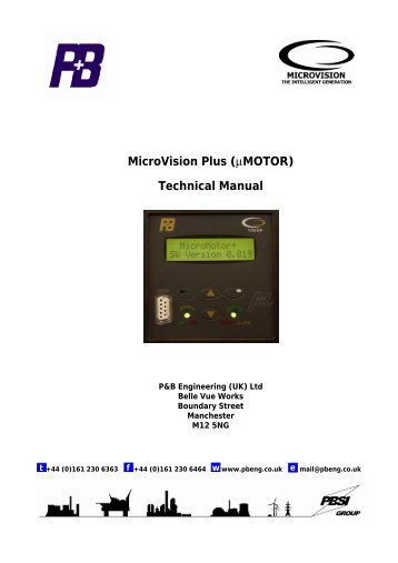 (ÂµMOTOR) Technical Manual - PBSI Group Ltd