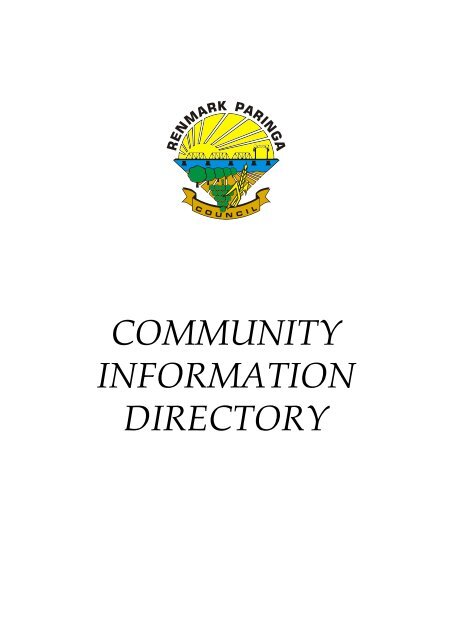 community information directory - Renmark Paringa Council - SA ...