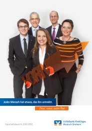 GeschÃ¤ftsbericht 2011 - Volksbank Kraichgau Wiesloch-Sinsheim eG