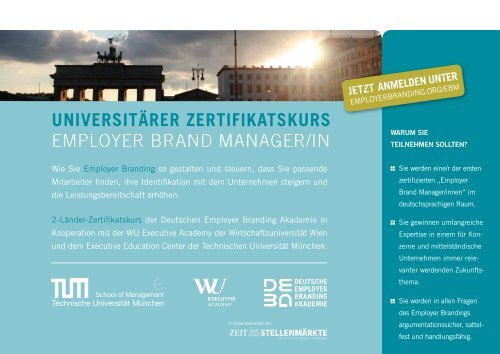 Employer Brand Manager/in - Deutsche Employer Branding Akademie