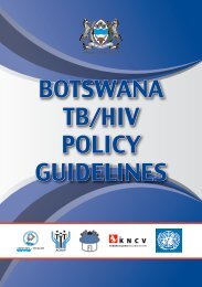 BOTSWANA TB/HIV POLICY GUIDELINES - TB Online