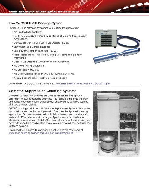 semiconductor radiation detectors short form catalog - Envinet a.s.