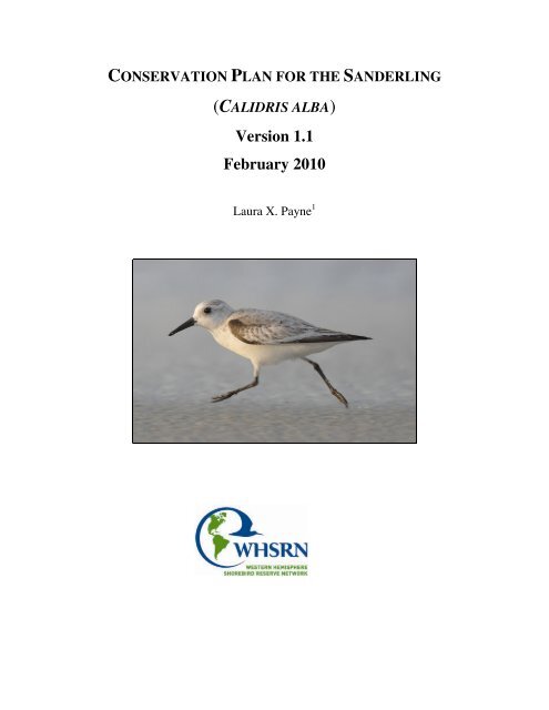 Sanderling Plan - Western Hemisphere Shorebird Reserve Network