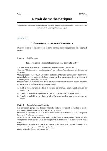 Devoir de mathÃ©matiques - Free