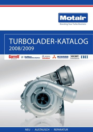 TURBOLADER-KATALOG - Motair Turbolader