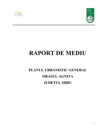 Raport de mediu PUG Agnita