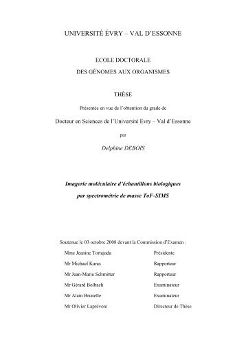 UNIVERSITÉ ÉVRY – VAL D'ESSONNE - Université Evry Val d ...