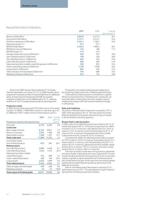 Annual Report 2007 - Severstal