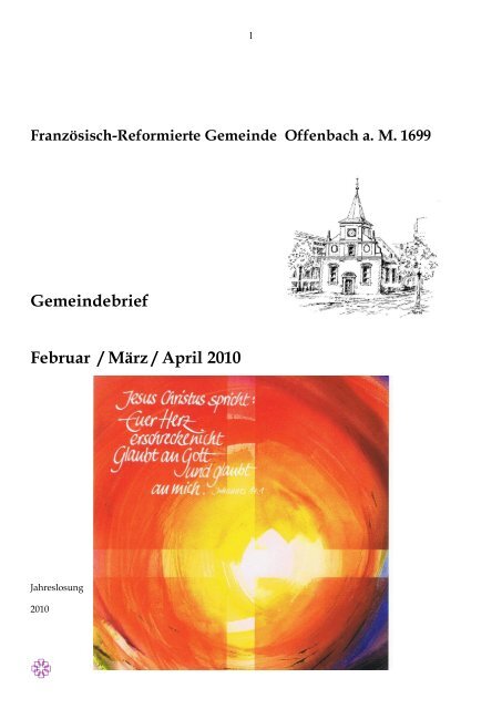 Gemeindebrief als PDF zum Download - Franzoesisch-Reformierte ...