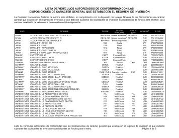 lista de vehÃ­culos autorizados de conformidad con la circular consar ...