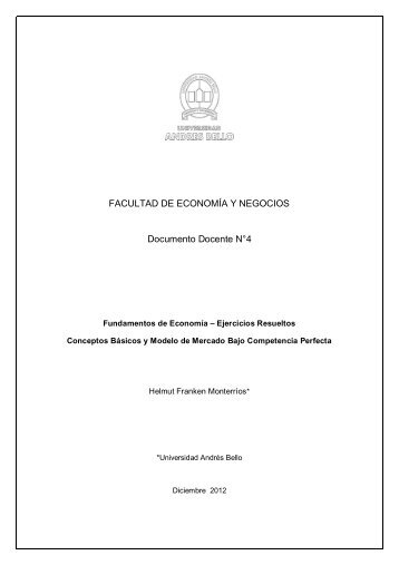 Fundamentos de Economía – Ejercicios Resueltos - Facultades ...