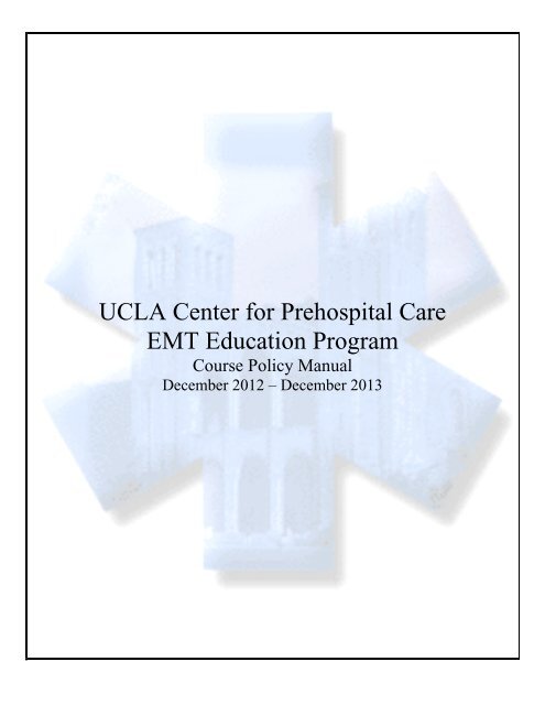 EMT Policies (pdf) - UCLA Center for Prehospital Care