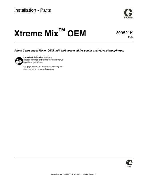 Xtreme Mix Data Download Kit Graco Parts 246322 