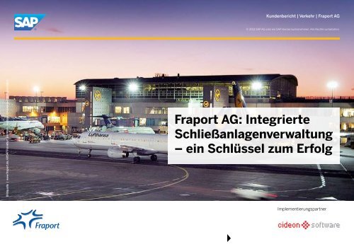 Integrierte SchlieÃanlagenverwaltung â ein SchlÃ¼ssel ... - SAP.com