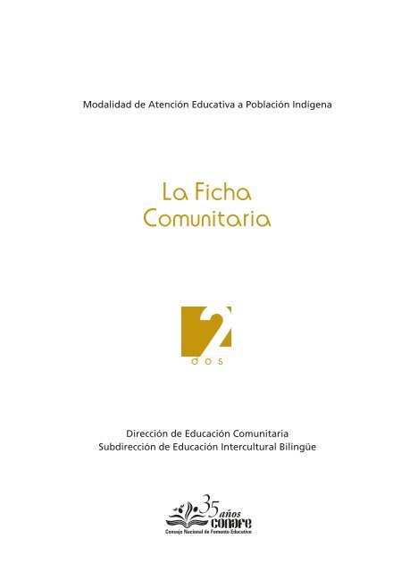 La Ficha Comunitaria - conafe.edu.mx