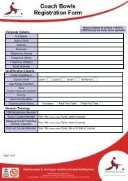 Coaching Registration form