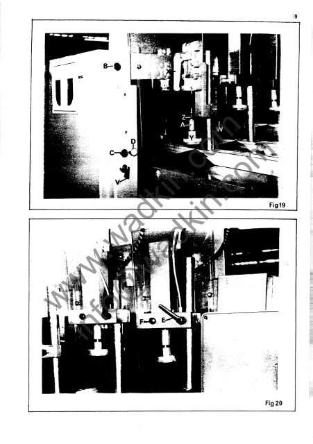 Wadkin JET Tenoner Manual and Parts List