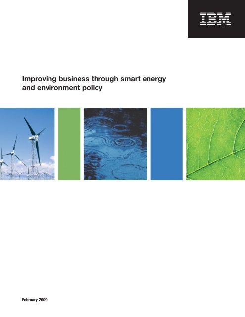 Improving business through smart energy and environment ... - IBM