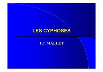 LES CYPHOSES LES CYPHOSES - SOFOP