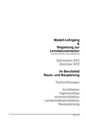 Modell-Lehrgang - Berufsbildnerverein Raum- und Bauplanung ...