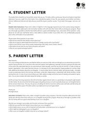 4. STUDENT LETTER 5. PARENT LETTER