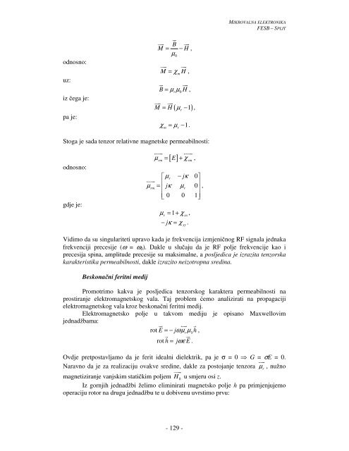 Mikrovalna elektronika - FESB