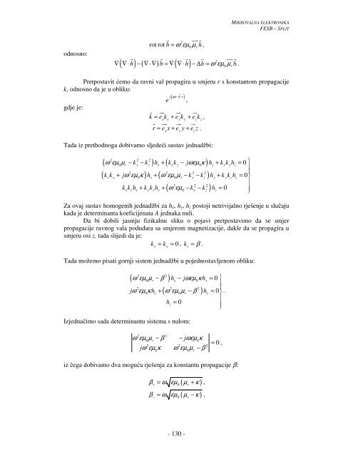 Mikrovalna elektronika - FESB