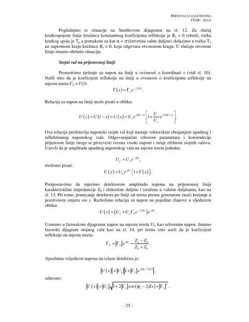 Mikrovalna elektronika - FESB