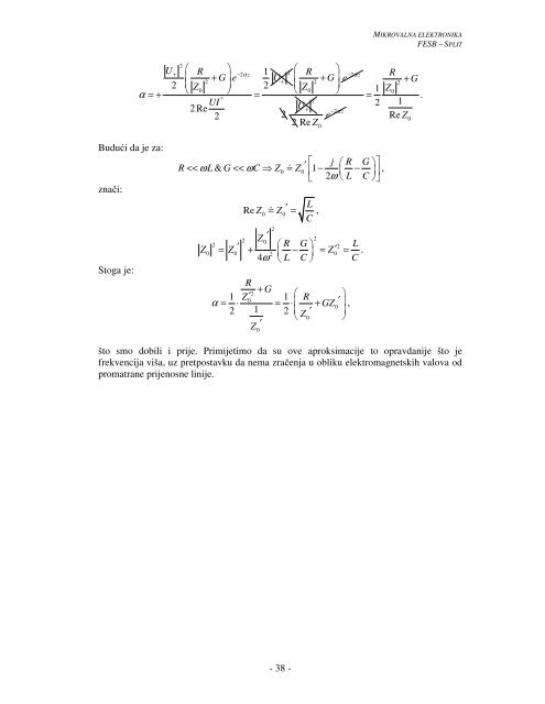 Mikrovalna elektronika - FESB