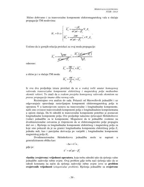 Mikrovalna elektronika - FESB