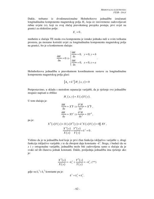 Mikrovalna elektronika - FESB