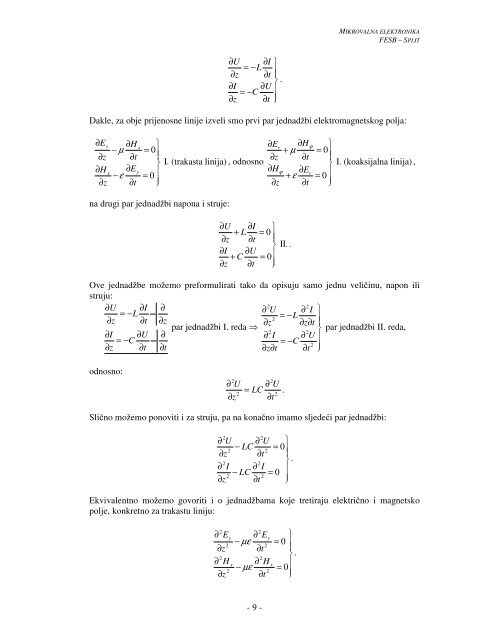 Mikrovalna elektronika - FESB