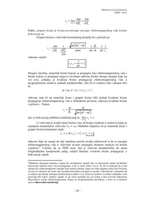 Mikrovalna elektronika - FESB