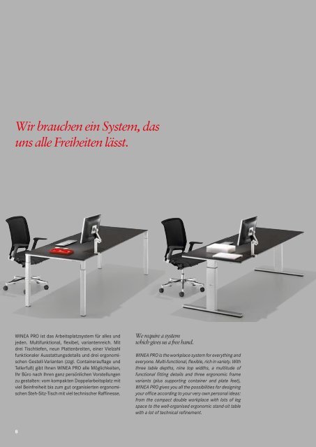 WINEA PRO Tischsystem - Heinze GmbH