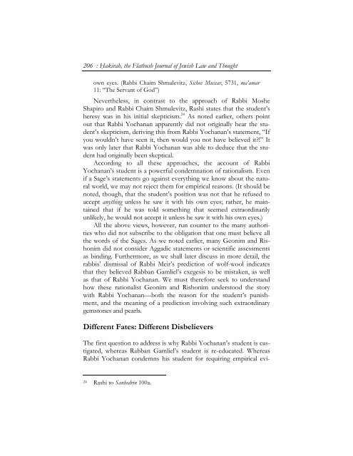 Messianic Wonders and Skeptical Rationalists - Hakirah.org