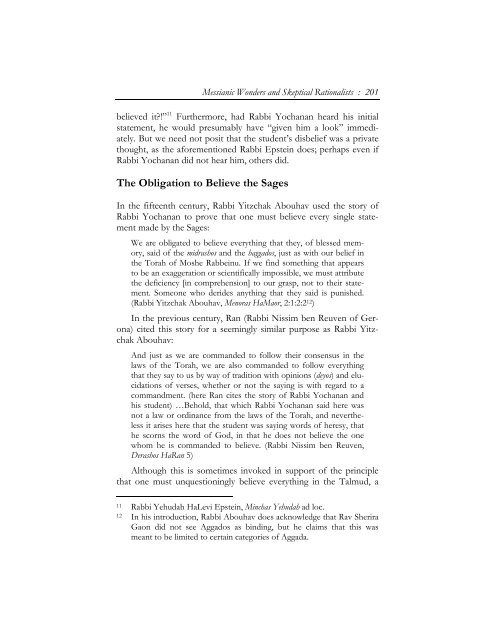 Messianic Wonders and Skeptical Rationalists - Hakirah.org